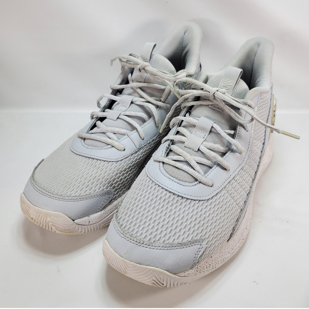 Under Armour Curry 3Z7 Basketball Shoes Mens 12 Grey White Micro G 3026622-102